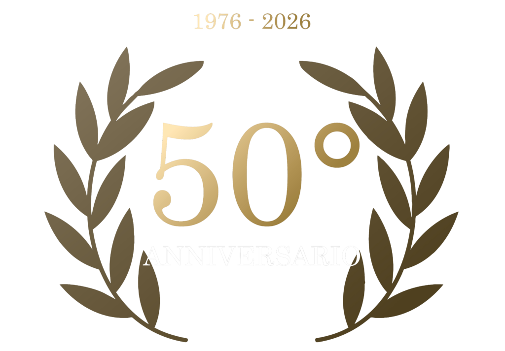 Logo 50° anniversario Mobili Cominazzi